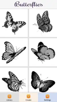 Butterflies Color by Number - Pixel Art Game Screen Shot 1