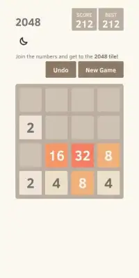 2048 - Puzzle Mind Game Screen Shot 1