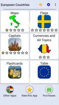 European Countries - Maps, Flags and Capitals Quiz Screen Shot 3