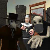 Plague Doctor Neighbor. Scary Nun and Grim Escape