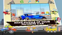 Learn ABC Car Coloring Games - Cars Jigsaw Puzzle Screen Shot 3