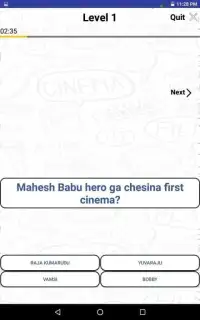 Telugu Movie Quiz Screen Shot 4