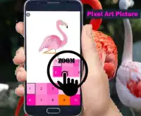 Flamingo Bird Color By Number-Animal Pixel Art Screen Shot 2