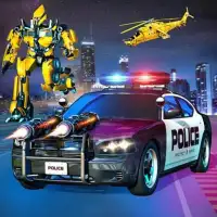 US Police Robot Car Crash shooting Game Screen Shot 2