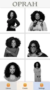 Oprah Winfrey Color by Number - Pixel Art Game Screen Shot 1