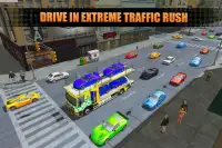 US Police City Car Transport Truck 3D Screen Shot 3