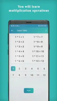 Multiplication Table Game Screen Shot 5
