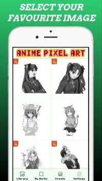 Anime Pixel Art - ColorbyNumber Screen Shot 4