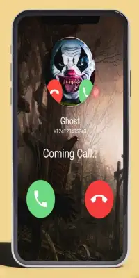 Fake Call and Video : Scary Ghost clown Prank Screen Shot 3