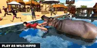 Angry Hippo Attack Simulator-City & Beach Attack Screen Shot 10