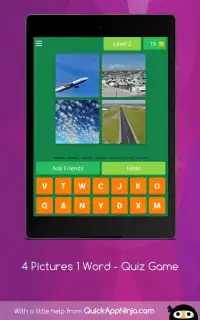 4 Pictures 1 Word - Quiz Game Screen Shot 11