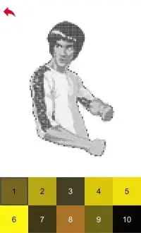 Bruce Lee Color by Number - Pixel Art Game Screen Shot 3