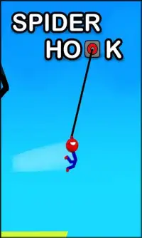 Spider stick Man - stickman hook Screen Shot 2