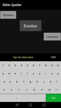 Bible Spelling Game – learn the books of the Bible Screen Shot 2