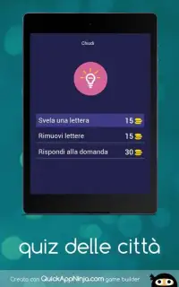 Quiz delle città 2020 Screen Shot 1