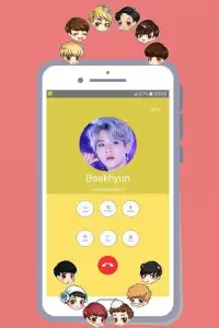 Exo Fake Video Call: Call With Exo Idol kpop Prank Screen Shot 0