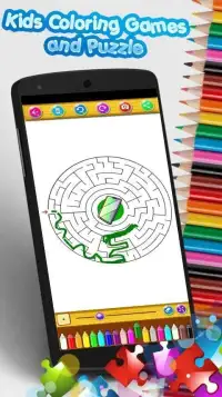 Kids Coloring Games & Puzzle Screen Shot 5