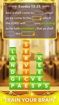 Bible Word Heaps - Connect the Stack Word Game Screen Shot 1
