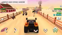Blocky Farm Racing & Simulator - free driving game Screen Shot 7