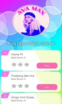 Kings and Queens Ava Max New Songs Piano Game Screen Shot 0