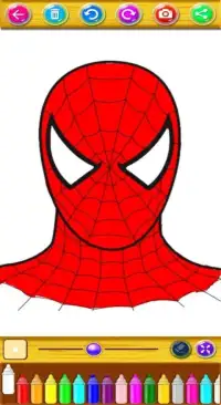 Coloring Hero Spider Super Screen Shot 6