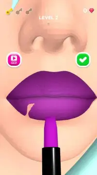 Lip Art !! 3D Screen Shot 2