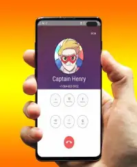Captain Henry Video Call & Danger Chat prank 2020 Screen Shot 1