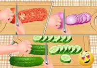Crispy Fish Burger Recipe - Girls Cooking Game Screen Shot 4