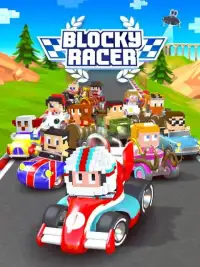 Blocky Racer - Endless Racing Screen Shot 4